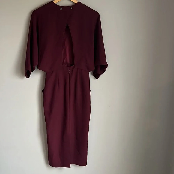 & Other Stories Open Back Crepe Midi Dress - Picture 3 of 11